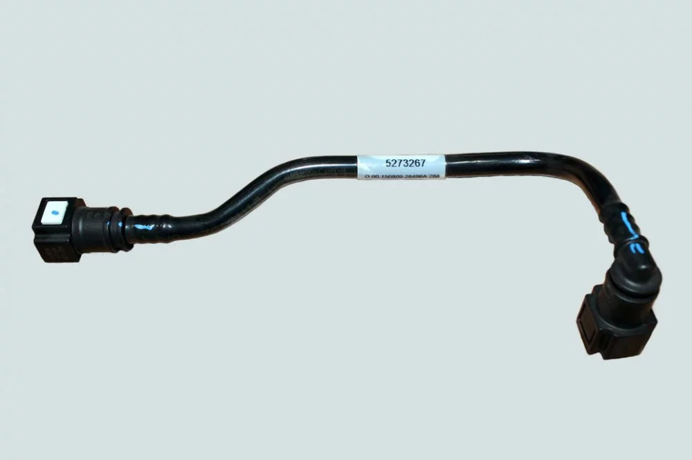 фото трубка топл. от топл. сепаратора (ниж. штуцер) к тнвд евро 3 (isf3.8) 5273267 foton 4990465 